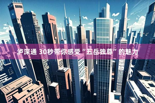 泸深通 30秒带你感受“五岳独尊”的魅力